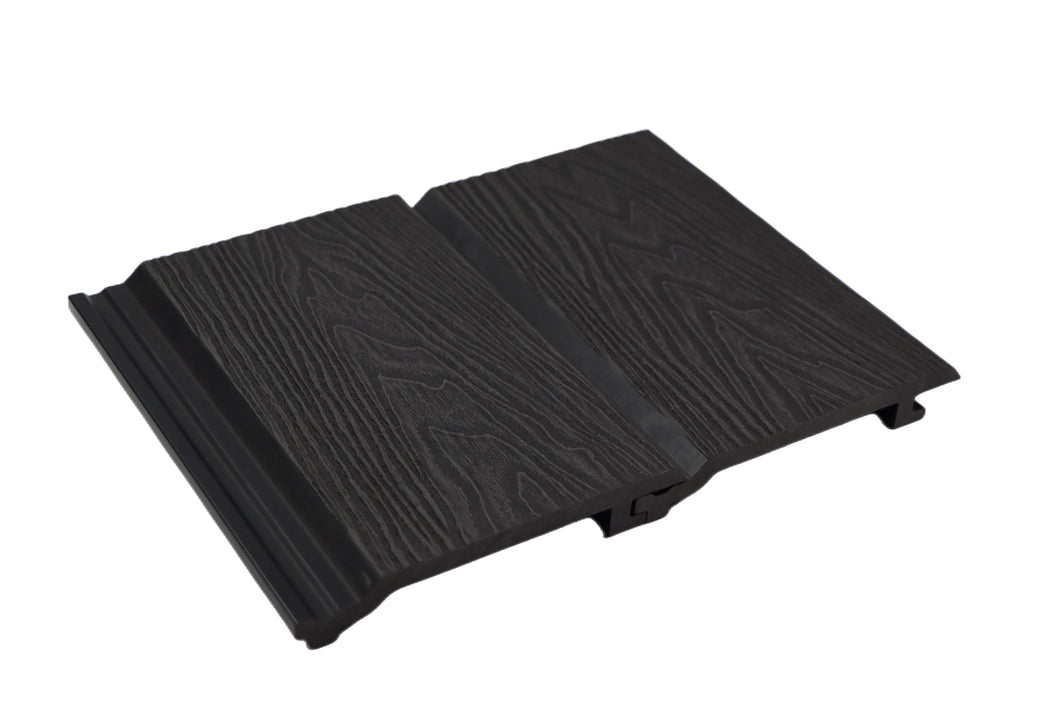 2.9m Black/Charcoal Wood Effect Composite Cladding